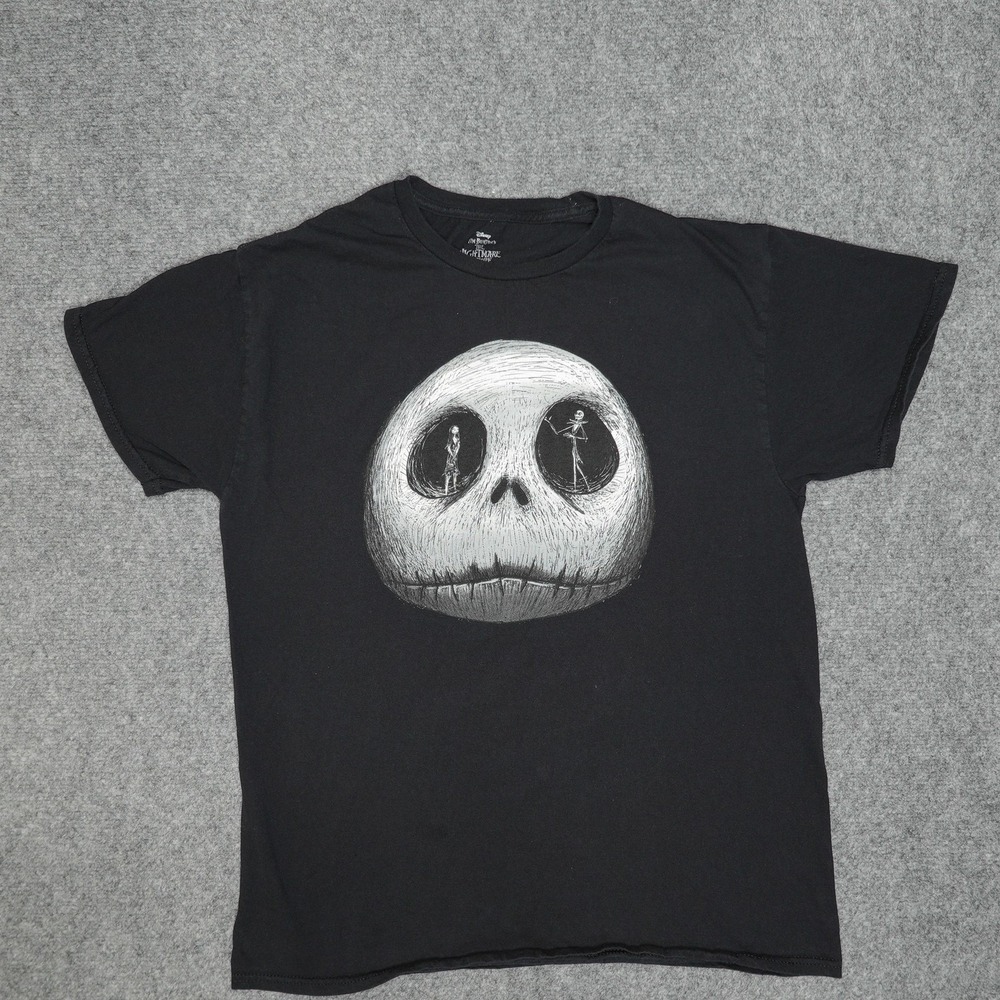 Disney Nightmare Before Christmas Shirt Mens Medium Jack Skellington Movie Tee